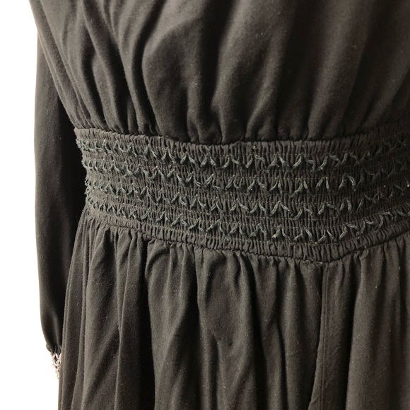 Torrid Black Long Sleeve Tassel Embroidered Dress Size 0X - Picture 5 of 12